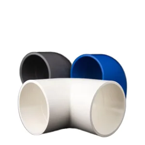 90 Degree Right Angle Elbow Joint Thickened Smooth PVC Water Supply Pipe Fittings 20 500mm White Gray Blue