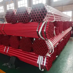 A795 Fire Fighting Material Red Painted Sch10 Weld Carbon Steel Fire Sprinkler Pipe Tube