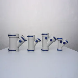 ABS Plastic Parts Fitting T Shape Connector Pipe Connector Fittings for HVAC Central Ventilation System