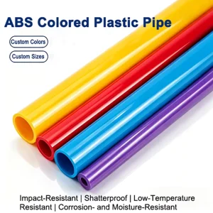 ABS Plastic Tubes Colored Rigid Tubes That Can Be Cut Drilled Easy To Work For Toy Parts Furniture Supports Crafts DIY Projects
