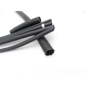 AD7 Black Polypropylene Tube Flame Retardant PP 25 Mm Corrugated Plastic Flexible Conduit Pipe For Electrical Wiring Protection