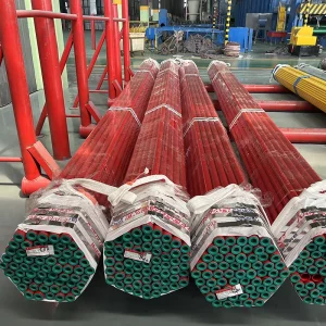 ASTM A795 Fire Sprinkler Pipe Schedule 40 Red Painted for High Rise Building Fire Protection