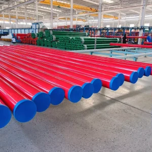 ASTM A795 Fire Sprinkler System Red Powder Coated Steel Pipe Fire Sprinkler Pipe