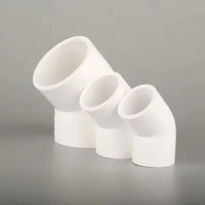 ASTM D2466 Standard White PVC Pipe Fittings Schedule 40 1 2″ to 6″ UPVC Elbow Tee Coupling Connectors for Water Supply