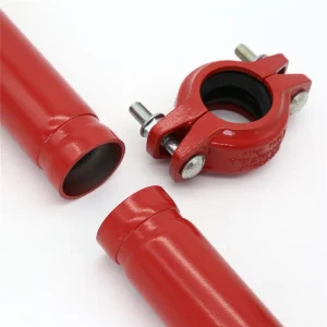 ASTM Standard Red Painted Galvanized Sprinkler Fire Pipe