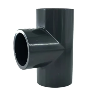 ASTM UPVC SCH80 Tee Fitting Chemical PVC Equal Diameter Sewage Pipeline Plastic Tubes Product Plumbing Material Pvc Pipe Fitting