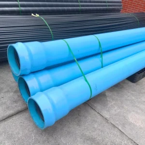 AWWA C900 Full Size PVC Water Pipe with Spigot End RRJ High Pressure UPVC Sewer Pipe and Fitting