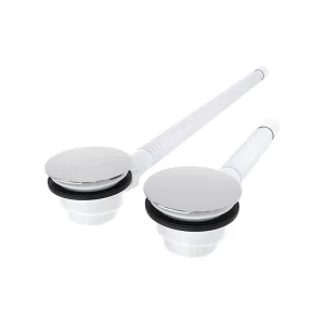 Abs Plastic Cover Drainer With Flexible Waste Pipe Bathroom Shower Drainer