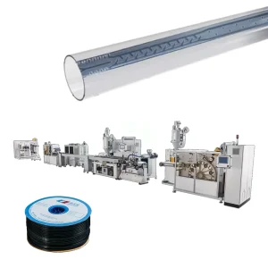 Agricultural Internal Strip Labyrinth Type Drip Irrigation Tape Making Machine Single Screw Gearbox Motor Engine PLC PE