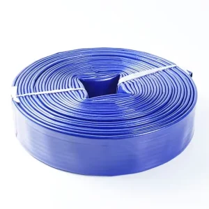 Agricultural Irrigation Thick PVC Material Corrosion Resistance 2.5 Inch Layflat Hose Blue Water Discharge Pipe