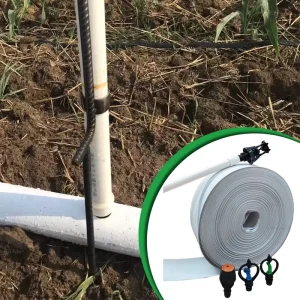 Agricultural PE Pre drilled Drip Main Pipe Custom Hole Spacing Automated Production UV resistant