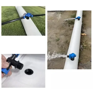 Agricultural PP Layflat Drip Main Hose Anti UV Pre Drilled High Pressure Farm Water Pipe