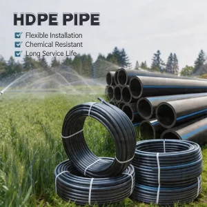 Agriculture Irrigation Polyethylene HDPE Plastic Water Supply Tube HDPE Hydroponic Pipe PE Pipe 500m Farm Irrigation Hose
