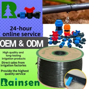 Agriculture Plastic Irrigation Pipe 16mm Flat Drip Tape Lines PE Drip Hose Water Irrigation Equipment