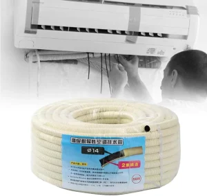 Air Conditioner Water Inlet Pipe Exhaust Pipe Drainage Hose Flexible Expansion Pipe White
