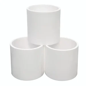 Alkali Resistant PTFE Tube Fittings Plastic Pipe Molding