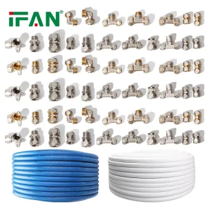 All Standard Size Pex Al Pex Pipe Brass Fittings PEX Pipe Fitting Connector PEX Brass Compression Fitting
