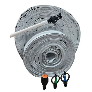 All Weather Time Saving Pre Punched PE Material White Color Long Life Time Customizable Hole Spacing Soaker Hose for Golf Course