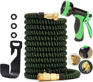 Aluminum Expandable Garden Hose 3/4 Heavy Duty Anti-Corrosion For Car Washing Watering Garden Hose Reel