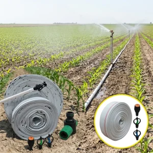 Anti Blockage Outlet Layflat Woven Pre Holed Farm Spray Pipe