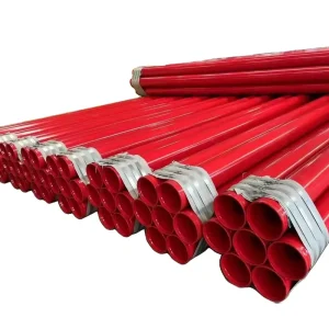 Anti-Corrosion Red Plastic Coated Seamless Pipe for Fire Sprinkler & Pipeline Engineering
