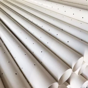 Anti wear Industrial PVC Drainage Pipe Perforated Corrosion Resistant GB/T5836.1-2018 Standard Shape for Garden Drainage