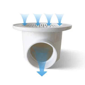 Aquaculture Equipment Bottom Plastic Koi Water Outlet Filter Drain Strainer for Fish Ponds Farm Accessories
