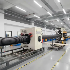 Automatic PE/PVC Bellows Production Line with Plastic Extruders 200kw Power 220V/380V