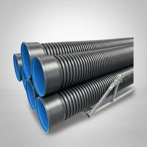 Automatic PE PVC Corrugated Pipe Line Plastic Extruders Water Cooling Moulds Cutter Puller