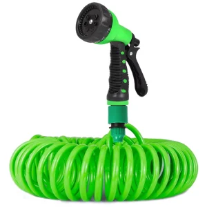 Automatic Retractable Spring Hose Water Gun Set High Pressure Adjustable Micro-spray Series Gardening