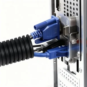 Automotive Protection Spiral Wrapping Wire Harness Cable New Energy Flexible Corrugated Electrical Pipe Plastic 30mm UL94-V0