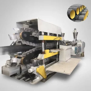 BEILIJIA Automatic PE PVC DWC Pipe Line High Capacity Plastic Extruders 220V 380V 200kw Power 25000kg Weight Jiangsu Origin