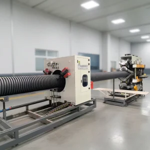 BEILIJIA Automatic PE PVC DWC Pipe Line Plastic Extruders 220V 380V 200 Capacity 200kw Power 25000kg Weight Jiangsu Origin