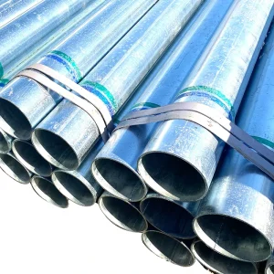 BS1387 1/2” 3/4” 1” 1 1/4” 1 1/2” 2” 2 1/2” 3” 4” Pre-Galvanized Steel Pipe For Agricultural Greenhouse