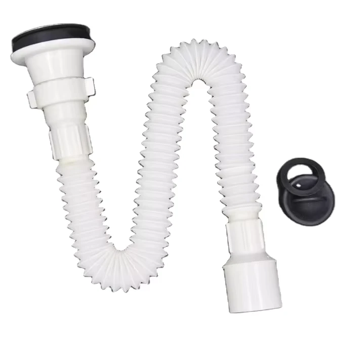 Bathroom Accessories PVC Flexible Waste Pipe for Wash Basin
