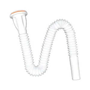 Bathroom Accessories PVC Plastic Flexible Waste Pipe for Wash Basin
