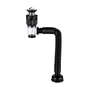 Bathroom Basin Wall Drain Pipe Anti-odor Flip-type P Bend American Style Horizontal Drainage Accessories Hose