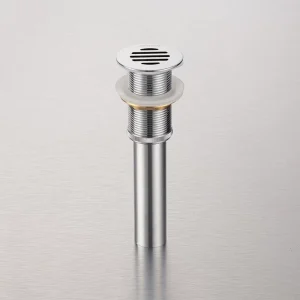 Bathroom Brass Pop up Drain Stoppers with Overflow Sinks Used in Plumbing and Faucets As Part of the Sanitary Installations