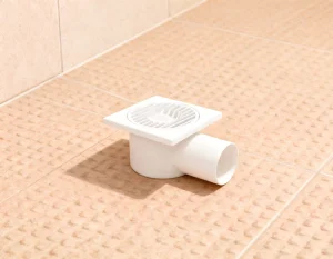 Bathroom Kitchen Modern White Plastic Floor Drain Corrosion Resistant Drain Accessory Easy