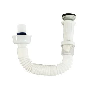 Bathroom Sink Drain Water Hose Wash Basin Water Pipe Plastic Wire Water Pipe Adjustable Tube Sewer