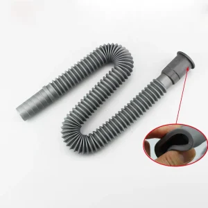 Bathroom Universal Wash Basin Sink Drain Pipe Dark Grey Waste Pipe Basin Drainer Waste Extendable Pipe