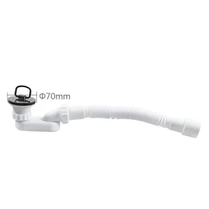 Bathtub Drain Siphon Pipe Plastic Anti odor Lift up Drain Fittings