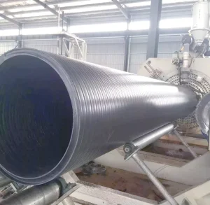 Best Quality 100% Virgin HDPE Hollow Wall Spiral Pipe Black Corrosion Protection CE Certified Industrial Drainage Factory Supply