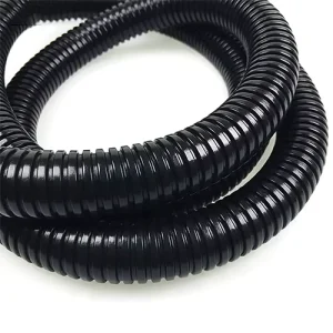 Black Bellow Nylon Corrugated Conduit Pipe AD7 AD54.5mm Flame Retardant Auto Car Cable Sleeve Wire Protection Casing