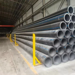 Black Color PN0.6-PN1.6 PE100 HDPE Plastic Water Pipe Lightweight Flexible High Pressure Drainage