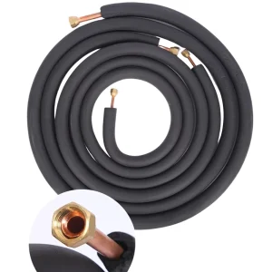 Black Copper Tube Central Air Conditioning Pipe Connection Copper Pipe Insulation Pipe
