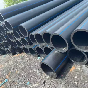 Black Corrosion Resistant Durable Custom Length 50 Year Lifespan Farming Delivery HDPE PE Water Supply Pipe