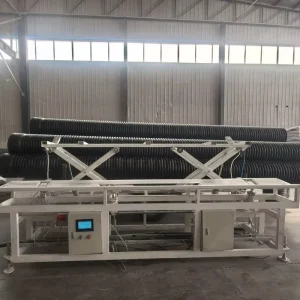 Black HDPE Double-wall Spiral-wrapped Corrugated Pipe for Outdoor Rain Sewage Separation Drainage