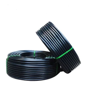 Black HDPE Drip Irrigation Pipe 4 Inch Perforated 100m Length Agricultural Use Durable ISO9001 Certified