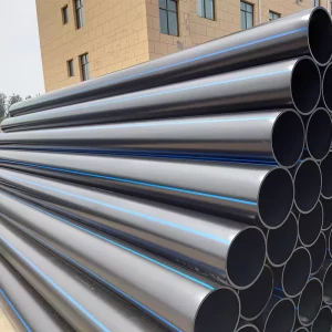 Black HDPE Hot Melt PE Water Supply Pipe Durable Polyethylene Plastic Tube for Municipal Pipeline Network Renovation